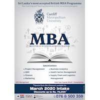 Master of Business Administration at ICBT Campus - March 2020 Intake