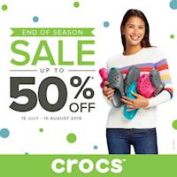 UP-TO 50% OFF AT CROCS! From 15th July to 15th August