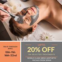 Discounts up to 20% off on selected treatments, including on world renowned Meso Aesthetic skincare procedures from Spain at Christell Skin Clinic