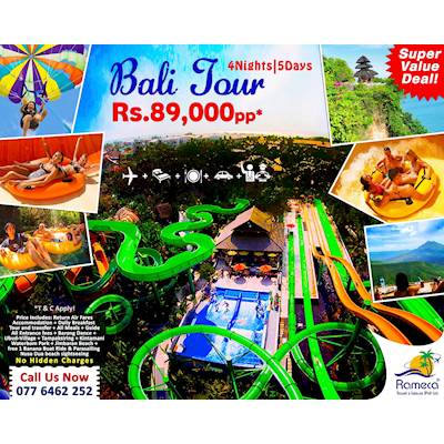BALI Best Tour packages from RAMECA TRAVEL and LEISURE until 31st December 2016