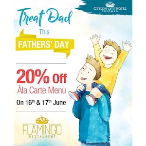 Treat your father for a well deserved treat from Ceylon City Hotel