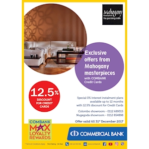 Exclusive Offers from Mahogany masterpieces with Combank Credit Cards 