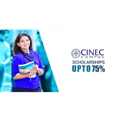 Earn up to 75% Scholarships from CINEC CAMPUS