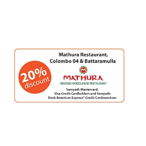 20% Off at Mathura Restaurant for Sampath Cardholders