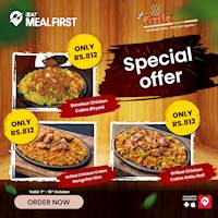 Special offer for your favorite three meals on Eat Meal First from The Sizzle