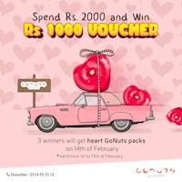 Spend Rs. 2000 and win a Rs. 1000 voucher at Gonuts with Donuts