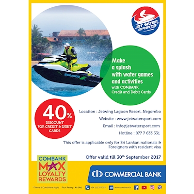 Make a splash with water games and activities with COMBANK Credit and Debit Cards 