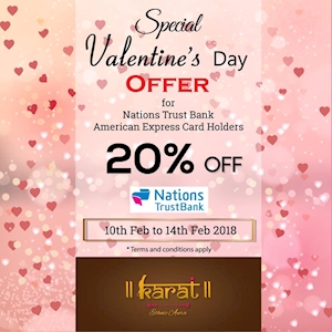 Special Valentine's Day Offer at Karat 