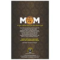 Treat your beloved MOM to some authentic Indian Cuisine for LUNCH or DINNER at Agra