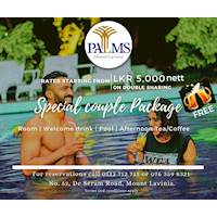 Special Couple Package at Palms Mount Lavinia