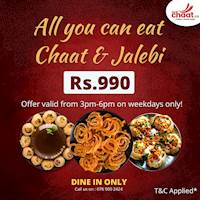 All you can eat Chaat & Jalebi at TheChaatco