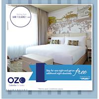 Pay for one night and get an additional night absolutely FREE at OZO Colombo