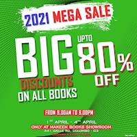 2021 Mega Sale - Up to 80% Discounts on all Books at Makeen Books Showroom