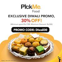 Exclusive Diwali Promo - 30% off at Pick me food from Indulge Desserts Co.