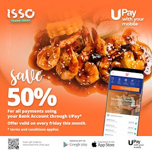 50% Off at Isso with UPay