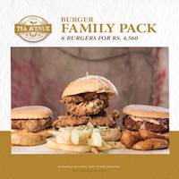 Burger Family Pack - 6 Burgers for Rs. 4,560 at Tea Avenue