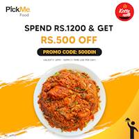 Get Rs.500/- off when you order from Kottu Kade via PickMe Foods