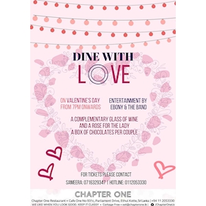 Dine with Love at Chapter One 