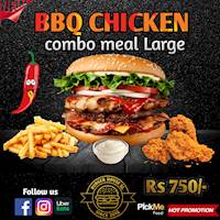 BBQ Chicken combo meal large at Burger House SL