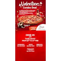 Dine with your loved ones, enjoy THE VALENTINES COMBO DEAL at Harpo's Pizza and pasta