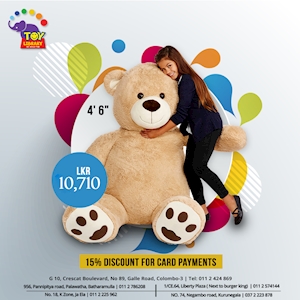 All Teddy Lovers there, Head over to Toy Library and get an awesome, life sized, huggable teddy bear with exclusive discounts