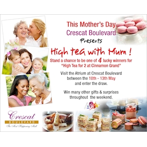 High Tea with Mum this Mother's Day at Crescat Boulevard