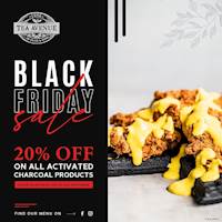 Black Friday Sale - Enjoy tea avenue offers on all charcoal products up to 20% off