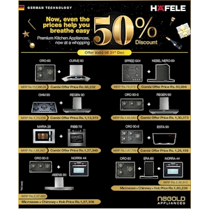 50% off on Premium Kitchen Appliances at Hafele Lanka