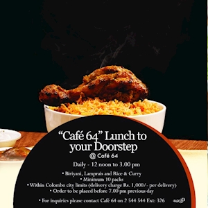 "Cafe 64" Lunch to your Doorstep from Galadari Hotel
