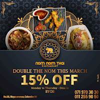 Get 15% Off at Nom Nom Thai