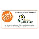 30 % Discount at Araliya Green City Hotel for all Sampath Mastercard, Visa Credit Cardholders and American Express Credit Cardmembers