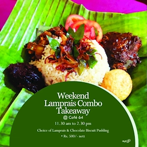 Weekend Lamprais Colombo Takeaway at Cafe 64