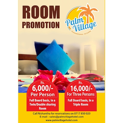 ROOM PROMOTION from PALM VILLAGE HOTEL 