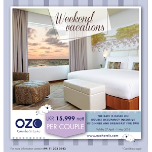 Plan your next Long Weekend Vacations at OZO Colombo