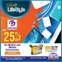 Enjoy up to 25% off on mobile and accessories at Genius Mobile only for Arpico Privilege card