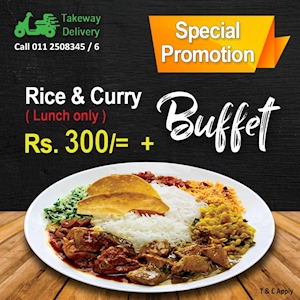Special Promotion on Rice & Curry Buffet at Queen's Cafe