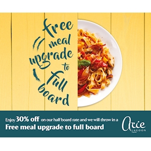 Free Meal Upgrade to Full board from Arie Lagoon