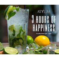 HAPPY HOUR at Asylum Restaurant & Lounge Bar