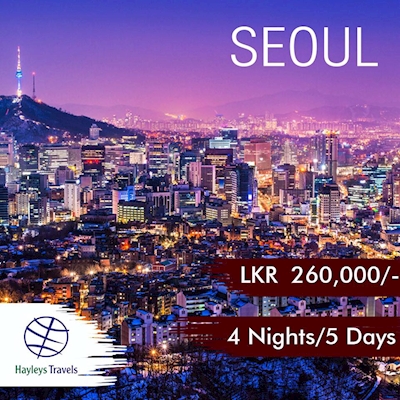 Discover yourself to Seoul for 4 Nights and 5 Days from HAYLEYS TRAVELS 