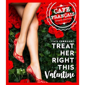 Celebrate this Valentine's Day at Cafe Francais 