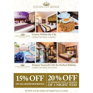 Special Hotel Offers from Ceylon City Hotel