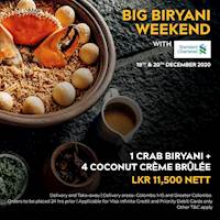 Big Biryani Weekend with Standard Chartered Visa Infinite and Priority Cards!